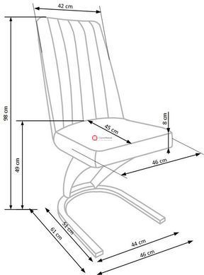 CentrMebel | Стілець обідній K338 (коричневий) 9