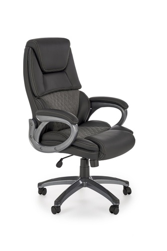 CentrMebel | Офісне крісло для керівника в екошкірі STEVEN (чорний) 1