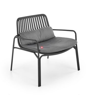 CentrMebel | Крісло для відпочинку MELBY (сірий) 2
