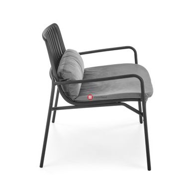 CentrMebel | Крісло для відпочинку MELBY (сірий) 4