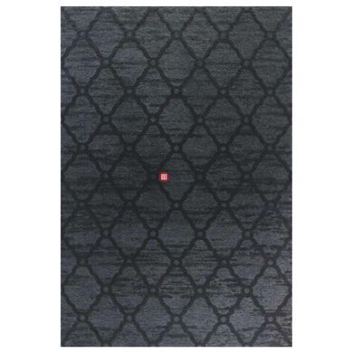 CentrMebel | Килим Venus Prisma 02 з просоченнями 160х230 (сірий; чорний) 1