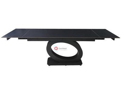 CentrMebel | Обідній стіл кераміка OVIDIO CERAMIC 160(220)х90 (чорний) 3