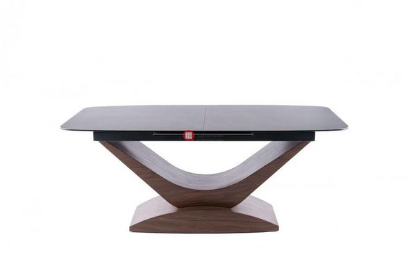 CentrMebel | Стол обеденный раскладной керамический DOLCE CERAMIC 180(240)х95 (серый мрамор) 2