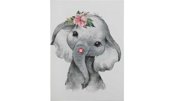 CentrMebel | Картина Elephant baby 50х70 cm (сірий) 2