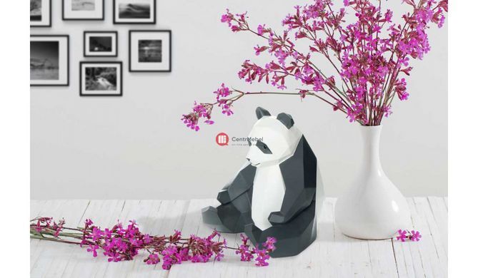 CentrMebel | Скульптура Panda K110 Black/White (чорний; білий) 2