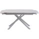 CentrMebel | Стол обеденный прямоугольный раскладной керамический Palermo White Marble 140(200)х90 (белый мрамор) 7