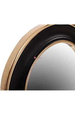 CentrMebel | Настінне дзеркало Round 525 Gold/Black Ø 45 cm (чорний; золотий) 3