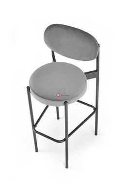 CentrMebel | Барний стілець H108 (сірий) 10