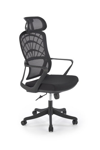 CentrMebel | Офисное кресло для персонала в ткани VESUVIO (черный) 1
