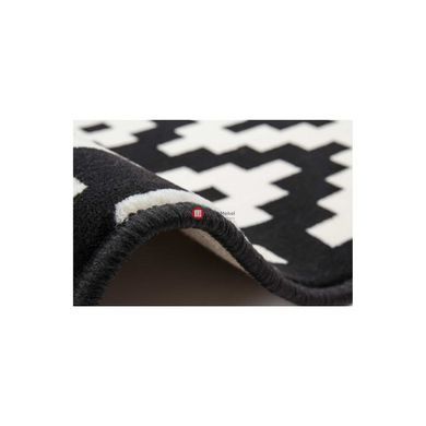 CentrMebel | Килим Now! 300 Black/White 160х230 (чорний; білий) 3