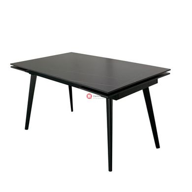 CentrMebel | Hugo Lofty Black стіл розкладний кераміка 140-200 см (чорний) 2
