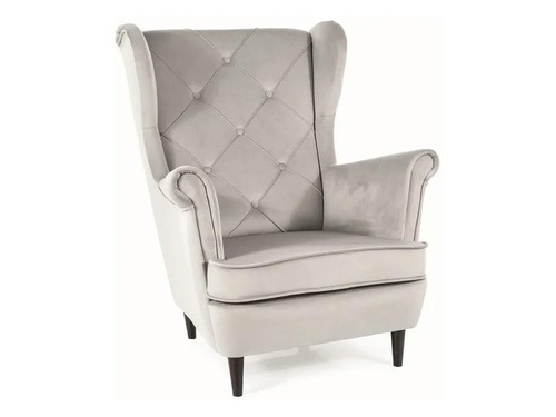 CentrMebel | Кресло для отдыха LADY VELVET (светло-серый) 1