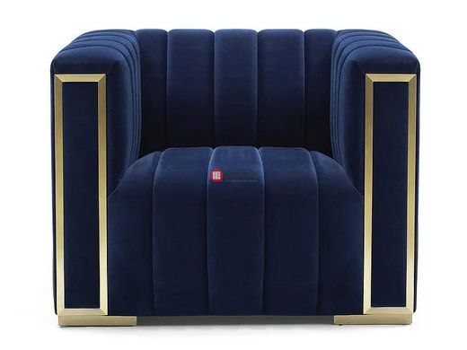 CentrMebel | Кресло для отдыха VOGUE 1 VELVET (синий) 4