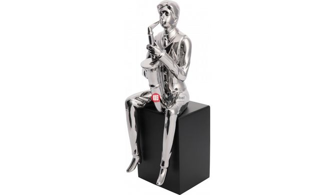 CentrMebel | Скульптура Saxophone Player Silver (срібний) 3