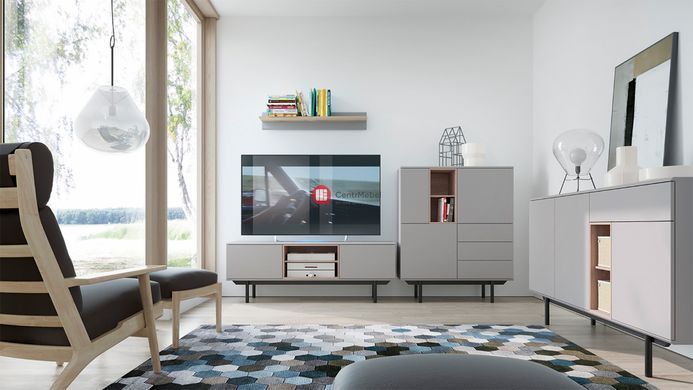 CentrMebel | Поличка IP90 Inox (сірий) 5
