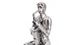 CentrMebel | Скульптура Saxophone Player Silver(серебряный) 3
