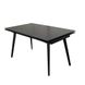 CentrMebel | Hugo Lofty Black стіл розкладний кераміка 140-200 см (чорний) 6