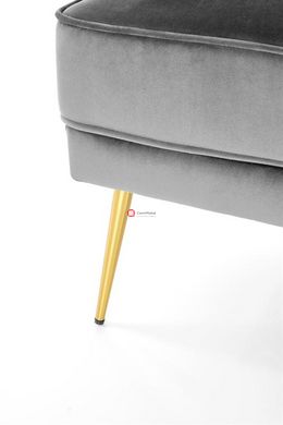 CentrMebel | Крісло для відпочинку SANTI (сірий/золотий) 7