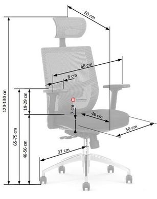 CentrMebel | Кресло офисное ADMIRAL (черный/серый) 2