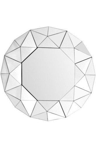 CentrMebel | Настенное зеркало Facet S1510 Silver (серебряный) 1