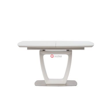 CentrMebel | Ravenna Matt White стол раскладной 120-160 см (белый) 2