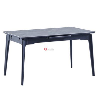 CentrMebel | Стол обеденный раздвижной керамический BERLIN CERAMIC 140(180)х80 (серый мрамор) 5