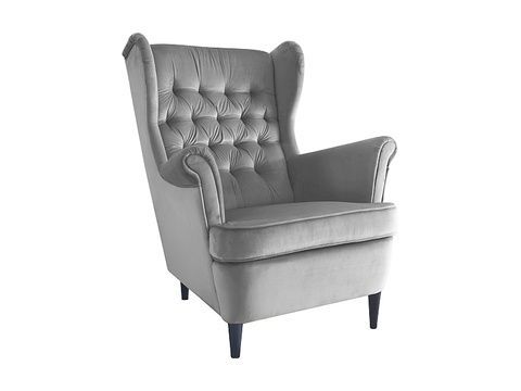 CentrMebel | Крісло HARRY VELVET (сірий) BLUVEL 14 1