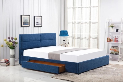 CentrMebel | Ліжко м'яке Merida, темно-синій 160 x 200 см 1