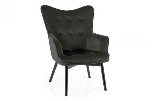 CentrMebel | Кресло для отдыха CARMEN VELVET (чорный) 1