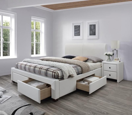 CentrMebel | Ліжко Modena 2 білий 160 x 200 см 1