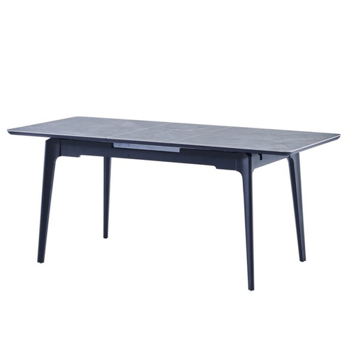 CentrMebel | Стол обеденный раздвижной керамический BERLIN CERAMIC 140(180)х80 (серый мрамор) 1