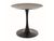 CentrMebel | Стіл обідній круглий кераміка+метал діаметр 80 ESPERO (Білий матовий/Чорний) 1