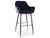 CentrMebel | Барний стілець CHERRY H-1 VELVET (чорний) 1