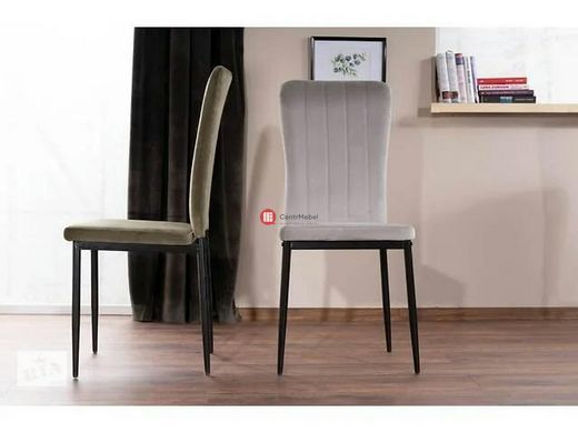 CentrMebel | Стул обеденный бархатный VIGO VELVET (оливковый) 2