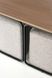 CentrMebel | Комплект PAMPA, Журнальний столик + 2 пуфа (орех/чорний, сірий) 5