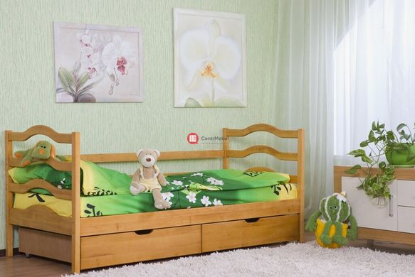 CentrMebel | Дитяче ліжко "Софія" з захисною перегородкою від стіни, без шухляд 1