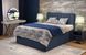 CentrMebel | Двухспальная кровать в ткани с подъемным механизмом ASENTO 160x200 (синий) 2