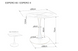 CentrMebel | Стол обеденный круглый керамика+металл диаметр 80 ESPERO (Белый матовый/Черный) 4