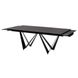 CentrMebel | Стол обеденный прямоугольный раскладной керамический Fjord Black Marble 200(300)х100 (черный мрамор) 8