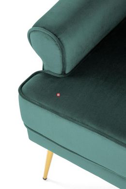 CentrMebel | Крісло для відпочинку SANTI (темно-зелений/золотий) 5