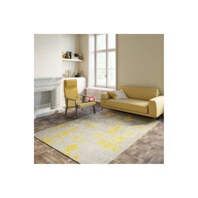 CentrMebel | Килим Modena Coast з просоченнями 160х230 (сірий; жовтий) 2
