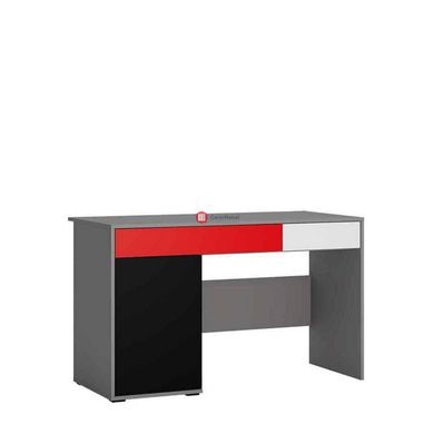 CentrMebel | Стол письменный LASER (серый/черный/белый/красный) 1