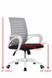 CentrMebel | Крісло офісне для персоналу POLO (світло-сірий) 2