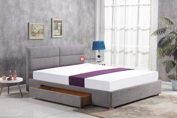 CentrMebel | Кровать мягкая Merida , серый 160 x 200 см серый 1