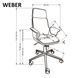 CentrMebel | Крісло офісне керівника WEBER (чорний) 14