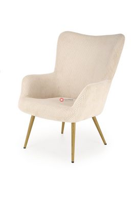 CentrMebel | Крісло для відпочинку в тканині AMARO (кремовий) 1