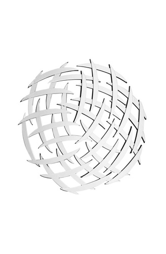 CentrMebel | Настінне дзеркало Grid SM810 Silver (срібний) 1