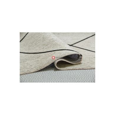 CentrMebel | Килим Milano Space 01 з просоченнями 160х230 (бежевий; чорний) 3