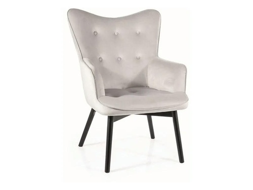 CentrMebel | Кресло для отдыха CARMEN VELVET (светло-серый) 1