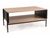 CentrMebel | Журнальный столик деревянный с металлом 90X60X41 KARINA A (Дуб/Черный матовый) 1